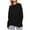 Black, variant on Lovskoo Sweaters for Women Trendy Casual Wear Long Sleeve Round Neck Sweater Blue