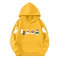 thumbnail image 5 of NEBWOAK Halloween Cartoon Ghost Reading Hoodie Sweatshirt for Kids Boys Girls Yellow,Size 9-10T, 5 of 5