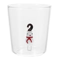 thumbnail image 1 of 3D Drinking Glass High Borosilicate Transparent Beverage Cup for Home Use White 300ml, 1 of 2