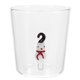 thumbnail image 1 of 3D Drinking Glass High Borosilicate Transparent Beverage Cup for Home Use White 300ml, 1 of 2