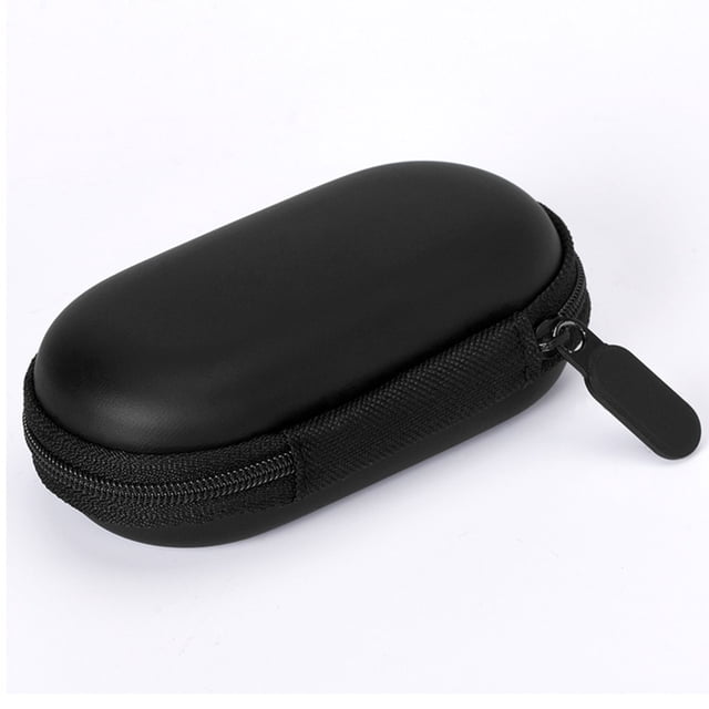 Black /headphone/data Cable Storage Box EVA Bag Internal Size: 11x6x4cm, Suitable For Most On The Market