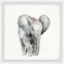 Marmont Hill Lonely Elephant Framed Wall Art
