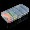 thumbnail image 4 of SPRING PARK 10PCS Soft Plastic Lure Bass Grubs T-Tailed Fishing Worm Bait Artificial Tackle with 50PCS Fish Hooks Fishing Tackle with Box, 4 of 5