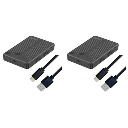 2X USB 3.1 Mobile Box 2.5 Inch Box SSD Enclosure Support 15mm Hard Drive for Computer Notebook