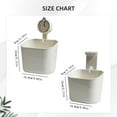 thumbnail image 2 of WUXIAB&nbsp;No-Drill Suction Storage Box,Pet Material Bathroom Kitchen Rack,Bottom Drain Dry-Keeping Organizer,Multi-Scene Easy-Disassemble Wall-Safe Rack,Powerful Suction Flexible Storage Caddy, 2 of 4