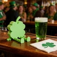 thumbnail image 7 of WWG Movable St. Patrick's Day Four Leaf Clover Decorative Ornament Plastic Green Shamrock Hanging Decor for Home Party Spring Holiday Tabletop Decoration, 7 of 7