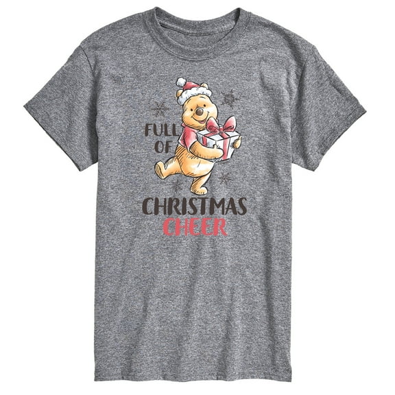 Disney Winnie The Pooh - Full of Christmas Cheer - Men's Short Sleeve Graphic T-Shirt