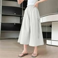 thumbnail image 7 of breaise Girls Baggy Wide Leg Palazzo Pants Casual Loose Drawstring Elastic Waisted Carpis Cute Lounge Trousers, 7 of 7