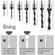 thumbnail image 2 of 26 brocas para carpintería, incluidas 6 brocas avellanadoras, 7 brocas de tres puntas con llave en L, 8 cortadores de tacos para madera, brocas de 3 pasos y automáticas., 2 of 5