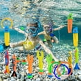 thumbnail image 4 of Aodebiao Diving Toys for Kids Pool, Underwater Swim Training Games, Sinking Floating Rings Torpedoes, Snorkeling Pool Treasure Hunt Fun, Swimming Party Gifts, 4 of 5
