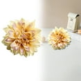 thumbnail image 2 of Sunxin Artificial Flowers Champagne Artificial Flowers Silk Flowers Heads for Table Centerpiece Floral Arrangements Wedding Home Decoration, 1X Simulated Flower, 2 of 5