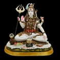 thumbnail image 2 of Big Shiva Statue 13 inches Mahadev Idol Shankar Sculpture Bholenath Hindu Religious God Deity Shiv Murti Marble god yoga meditation Large Lord Shiva idol figurine Home Temple Pooja Housewarming Gifts, 2 of 4