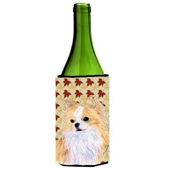 Chihuahua Fall Leaves Portrait Wine bottle sleeve Hugger