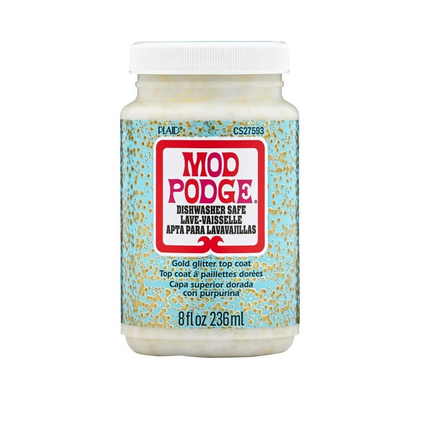 Mod Podge Dishwasher Safe Gold Glitter 8 oz.