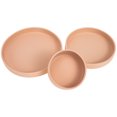 thumbnail image 2 of KAKOWELY 3 platos de silicona para bebés pequeños, cuencos para comer, platos de cena, vajilla para bebés, 2 of 5