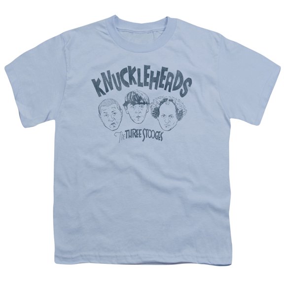 Three Stooges Knuckleheads S/S Youth 18/1 T-Shirt Light Blue
