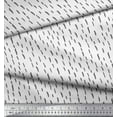 thumbnail image 2 of Soimoi White Velvet Fabric Brush Stroke Abstract Printed Fabric 1 Yard 58 Inch Wide, 2 of 3