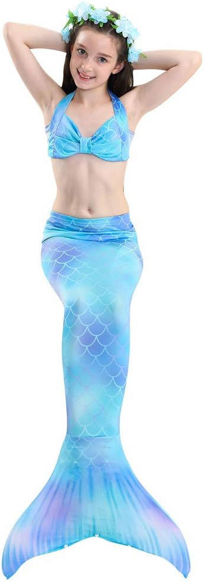 Maillot de Bain Sirène pour Filles Queue de Sirène pour Enfants Bikini Maillot de Bain Fille 4-5 Ans Maillot de Bain Sirène pour Filles Queue de Sirène pour Enfants Bikini Maillot de Bain Fille 4-5 Ans