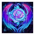 thumbnail image 1 of Cuadros Decorativos Kit de pintura de diamante de taladro redondo completo 5D DIY Aurora Rose Home Decor Art Craft Wdftyju de costura negro 4 estilos, 1 of 8