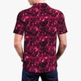 thumbnail image 6 of Salouo Burgundy Tie Dye for Men's Short Sleeve Polo Shirts,Polo Shirts for Men Performance Short Sleeve Golf Shirt Athletic Casual Collared T-Shirt-Small, 6 of 8