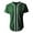 H. Green/White, variant on Ma Croix Mens Baseball Jersey Button Shirt Active Sportswear