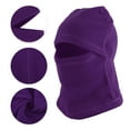 thumbnail image 3 of Unique Bargains 1 Pc Multi-function Face Mask Polar Fleece Balaclava for Cycling Dark Purple, 3 of 6