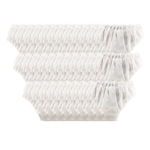 30 piezas bragas suaves con cintura elástica telas no tejidas ajustables higiénicas Blanco Yuyangstore bragas desechables