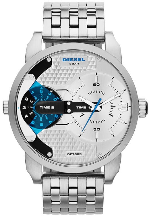 Diesel Men's Mini Daddy DZ7305 Silver Stainless-Steel Analog Quartz Watch -  Walmart.com