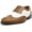 Brown & White, variant on Arthur MFA139001D Mens Wingtip Oxford Spectator Dress Shoes, in Black & White, Men's Size 6.5