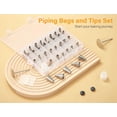 thumbnail image 5 of 42pcs Piping Bags and Tips Set, Cake Decorating Supplies Kits for Baking with 36 Numbered Frosting Icing Tips, 2 Reusable Pastry Bags, Easy Carry Storage Box and Other Baking Tools, 5 of 8