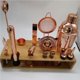 thumbnail image 5 of Inteprter Juego de 11 piezas, coctelera de oro rosa, marco de madera, taza medidora de acero inoxidable brillante, barra, cuchara, filtro de cóctel, Kits de equipo de elaboración de vino 750ml Inteprter HA024875-01, 5 of 6