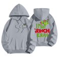thumbnail image 2 of MIARHB Sudadera con capucha para mujer, jersey de gran tamaño, moda para mujer, jersey ligero de manga larga con bolsillos, sudadera con capucha con estampado navideño, M, 2 of 4
