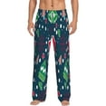 thumbnail image 2 of Picia Christmas Mens Soft Woven Cotton Elastic Waistband Sleep Pajama Pant Lounge Sleep Pant With Pockets And Drawstring-X-Large, 2 of 9
