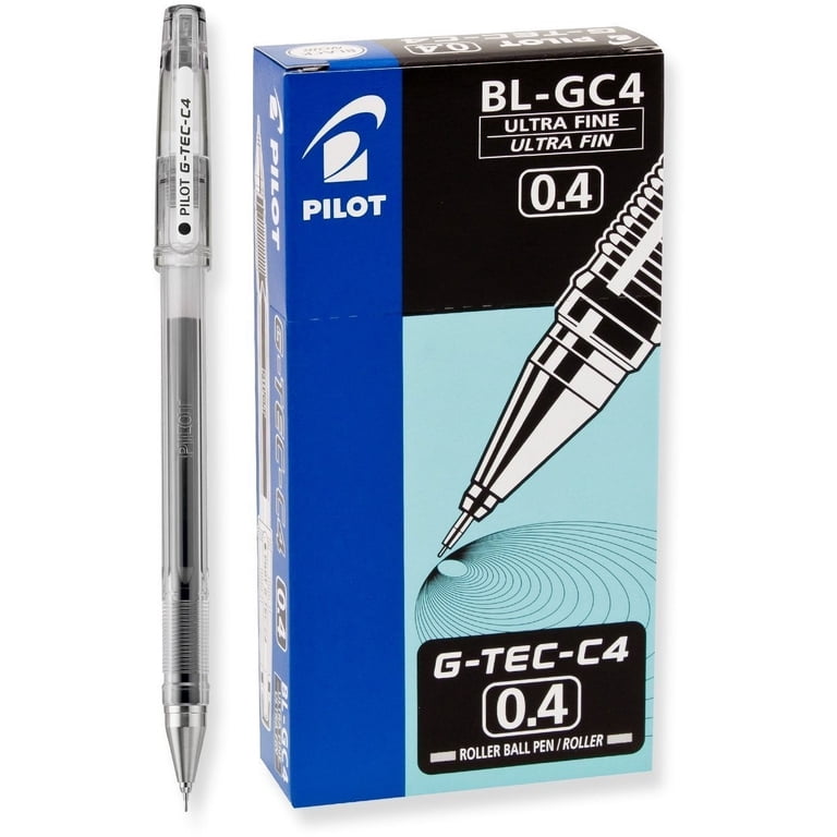 Pilot G-Tec-C4 Gel Rolling Ball Pens, Ultra Fine Point Bundle, 1