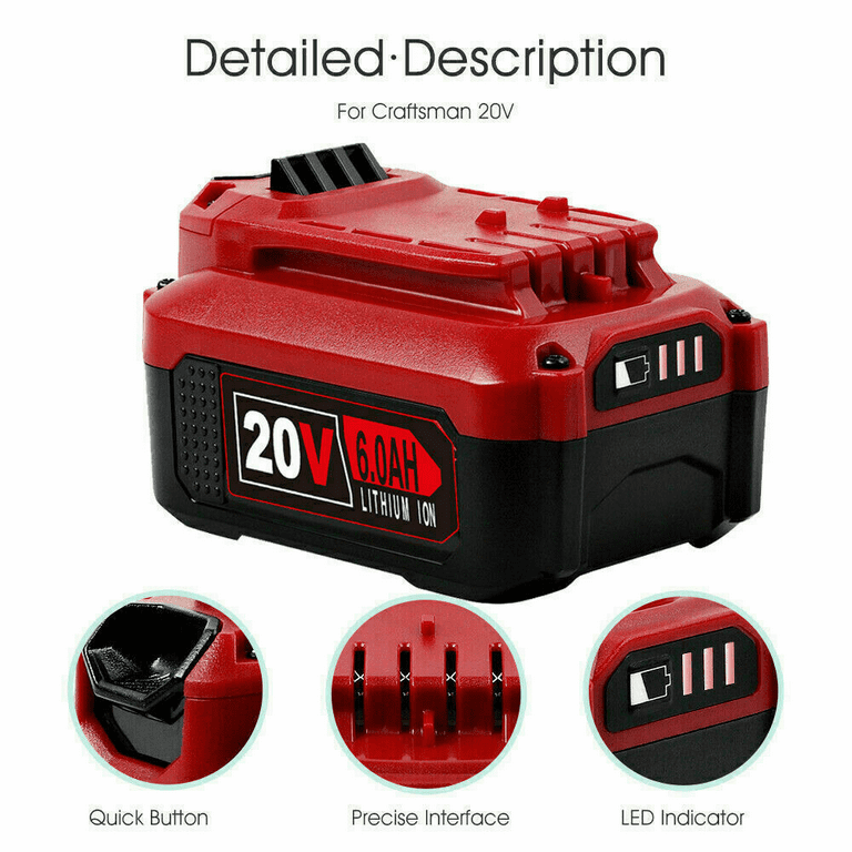 VANON 2pack 20v max 2.5ah lbxr20 lithium ion battery replace for
