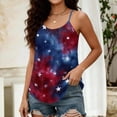 thumbnail image 4 of Tank Tops for Women American Flag Star Patriotic Tanks US 250th Anniversary Sleeveless Shirts Dark Blue L, 4 of 5