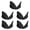 Black, variant on Aellinatey 5Pairs Breathable Sneakers Shaper Shoe Inserts Breathable Sneakers Support