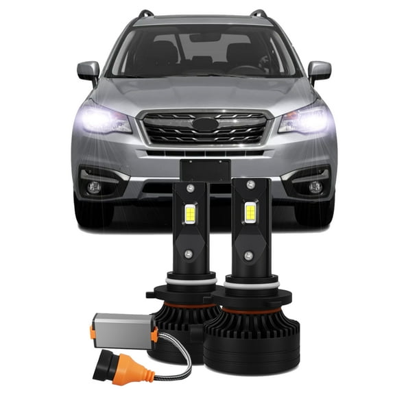 2pcs LED Headlight Lights Fits For Subaru Forester 2006-2018 6500K White Headlamp LED Bulbs