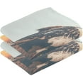 thumbnail image 2 of SKYSONIC Bathroom Hand Towels 2 Pack, Owl and Forest, Cotton Bath Towels Lightweight Quickdry for Bathroom Ktichen Travel Gym, 16"×28", 2 of 7