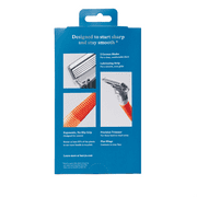 Harrys Shaving Razor for Men with 2 Razor Blade Refill Cartridges, Ember Orange
