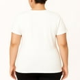 thumbnail image 2 of Rainbeau Women's Plus V-Neck Tee, 2 of 2