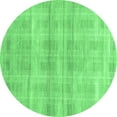 thumbnail image 1 of Ahgly Company Indoor Round Abstract Emerald Green Modern Area Rugs, 6' Round, 1 of 4