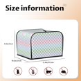 thumbnail image 5 of Pofeuu Colorful Checkerboard Print Toaster Cover 4 Slice, Bread Dust Cover & Fingerprint Protection, Kitchen Small Appliance Covers(Toaster Cover), 5 of 7