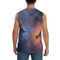 thumbnail image 4 of Lsque Watercolor Sky Dragon Print Men's Cotton Blend Sleeveless Muscle Shirts (S-3XL)- Moisture Wicking, Odor Protection, UPF 30+,Medium, 4 of 8