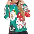thumbnail image 5 of Lsque Sanrio Pattern Casual Women's Hoodie,Hooded Sweatshirt with Kangaroo Pocket,Pullover Hoodie with Eye-catching Drawstrings-Medium, 5 of 8