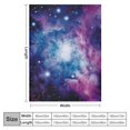 thumbnail image 4 of ARISTURING  Galaxy Blanket Soft Comfortable Purple Print Throw Blanket for Sofa Chair Bed Office, 4 of 6