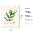 thumbnail image 2 of Ouricana Palm Tree Leaf (Geonoma Pauciflora) - Vintage Botanical Illustration by Carl Friedrich Philipp von Martius c.1820s - Fine Art Matte Paper Print (Unframed) 11x14in, 2 of 4