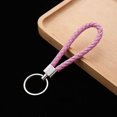 thumbnail image 1 of 5 Pices (couleur De L'image) - Porte-cls En Cuir Tress - Porte-cls De Voiture En Cuir Tress Multicolore - Pendentif Cl Pour Hommes Et Femmes - Par, 1 of 5