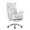 White, variant on edx Executive Home Office Desk Chair, Ergonomic Big Tall High Back with Footrest & Lumbar Support, Reclining Comfy PU Leather Computer Gaming Chair with Swivel Wheels, Height Adjustable, Black