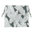 thumbnail image 2 of Jordan Manufacturing 17" x 19" Carano Stone Grey Leaves Rectangular Outdoor Seat Cushions with Ties (2 Pack), 2 of 11